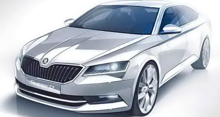 سكودا سوبرب المثيرة والجديدة كلياً تطل في رسوم تشويقية