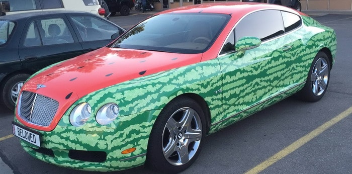 بنتلي كونتيننتال تتحول لآخر شيء تتوقعونه . . ثمرة بطيخ !!