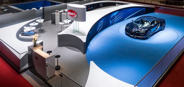 بوجاتي تفوز بجائزة افضل جناح في معرض جنيف للسيارات
