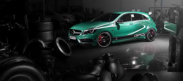 مرسيدس A45 AMG بطلاء مميز وقوة 424 حصان من GAD موتورز