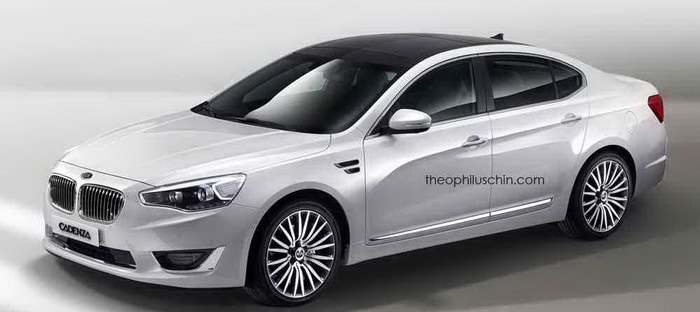 هكذا تبدو سيارات كيا عندما تحصل علي شبك BMW الأمامي المميز !!