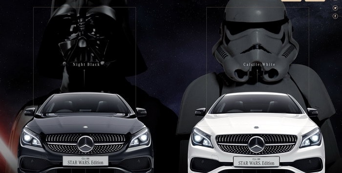 مرسيدس تغزو الفضاء مع نسخة CLA Star WarsThemed الخاصة في اليابان
