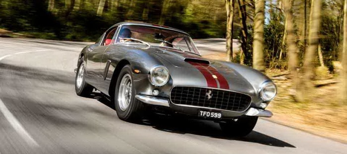 فيراري 250 SWB تحصل علي لوحة أرقام بسعر 800.000 دولار