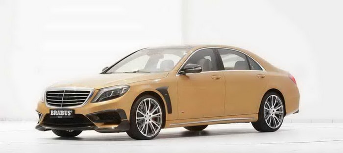 مرسيدس S63 AMG بتعديل برابوس تظهر معدنها الذهبي الأصيل