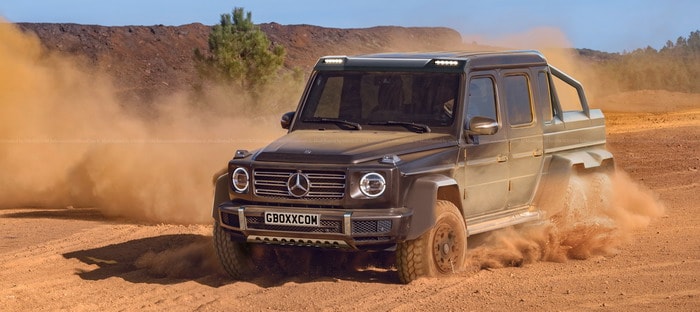 مرسيدس GClass الجديدة كلياً تتحول الى وحش بست عجلات 6×6 في صور تخيلية
