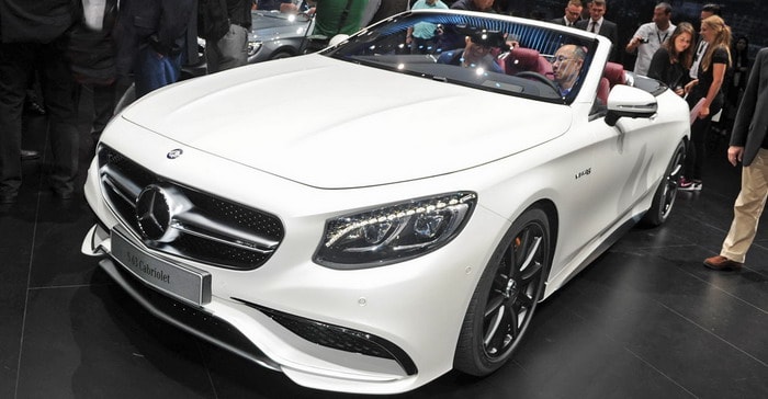 مرسيدس SClass كابريو تنطلق بسقف مرن و4 ألوان في معرض فرانكفورت 2015
