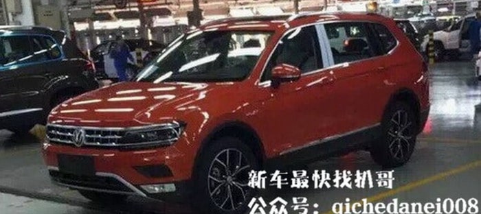 فولكس فاجن تيجوان XL 2017 تظهر في صورة تجسسية في الصين