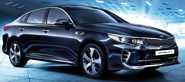 كيا أوبتيما سيدان المطورة تظهر في فرانكفورت 2015 مع نسخة GT الأكثر رياضية
