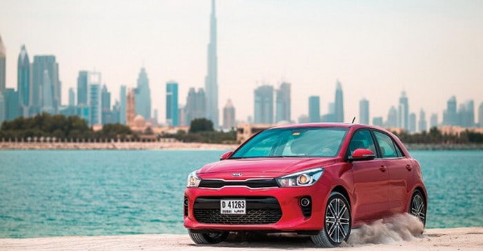 كيا ريو الجديدة كلياً تتوفر في دبي في مهرجان قيادة اقليمي