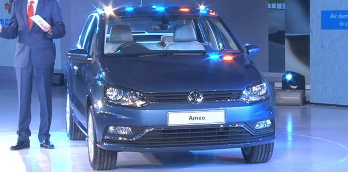 فولكس فاجن Ameo السيدان المدمجة تنطلق في الهند كنسخة بولو بأربعة أبواب