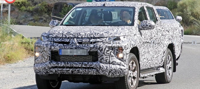 ميتسوبيشي L200 بيك أب تظهر في صور تجسسية بمقدمة مطورة
