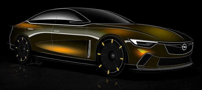 تصور أوبل ريكورد القديمة في صورة سيارة للقرن الحالي