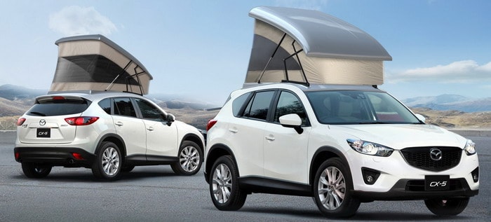 مازدا CX5 تحصل علي خيمة خاصة للتخييم في اليابان