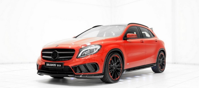 مرسيدس GLA تزداد جمالاً بالرداء الأحمر والتجهيزات الجديدة من برابوس