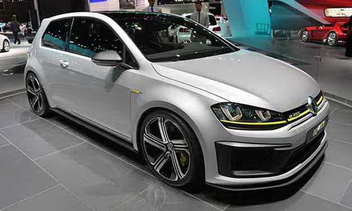 فولكس فاجن جولف R 400 التجريبية تطل بمظهر شرس ولمسات صفراء في لوس أنجلوس 2014