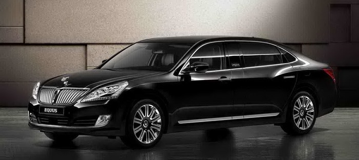 هيونداي إيكوس ليموزين تتحلي بالزي الروسي وتنتظر الظهور في معرض موسكو