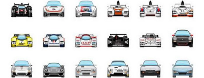 موديلات بورشه الأسطورية تتحول الي Emoji علي iOS 10