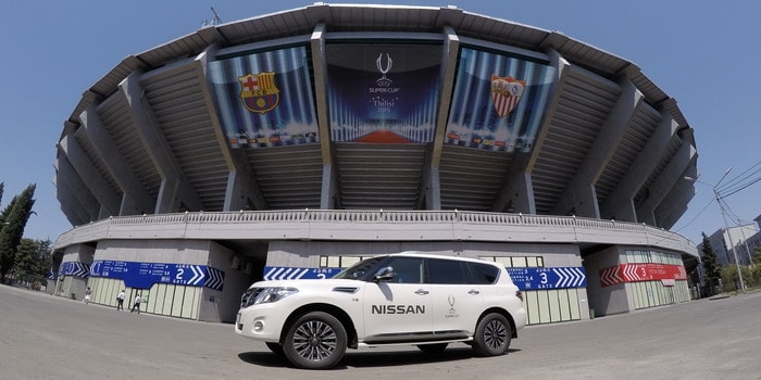 نيسان باترول السيارة الرسمية لكأس السوبر بدوري أبطال الاتحاد الأوروبي