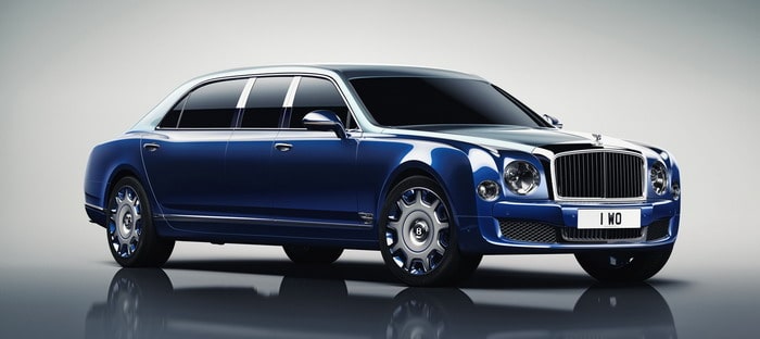 بنتلي تقدم نسخة مولسان جراند ليموزين المطور طولها بواسطة مولينير