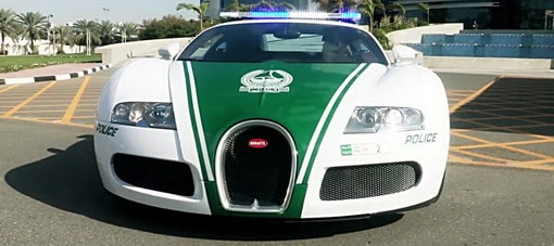 بوجاتي فيرون تنضم إلى أسطول السيارات الخارقة لشرطة دبي