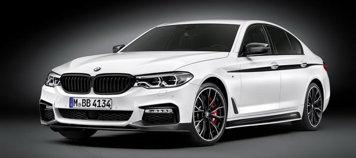 BMW تزيد الاثارة في الفئة الخامسة بباقة اكسسوارات M Performance