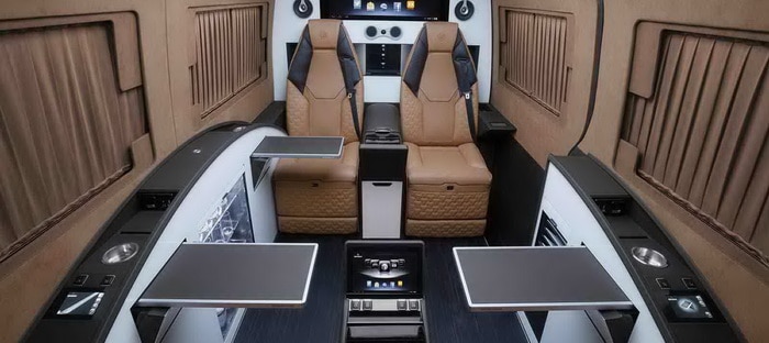 برابوس Business Lounge . . عندما تتحول مرسيدس سبرينتر لمكتب فاخر كامل الإمكانيات