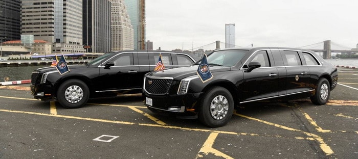 ?شاهدوا سيارة Beast الجديدة للرئيس الأمريكي ترامب في أول ظهور لها