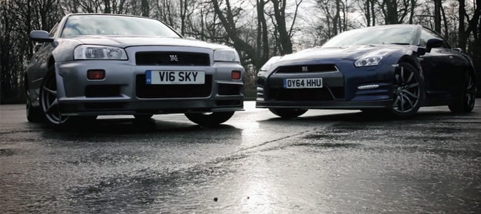 فيديو : الأجيال تتلاقي . . نيسان GTR جودزيلا في مواجهة جودزيلا 2.0