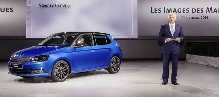 باريس 2014 : سكودا فابيا 2015 تنحني للجمهور بتصميم بسيط وتكنولوجيا جديدة