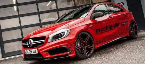 mcchipdkr تعدل مرسيدس A45 AMG لترفع قوتها إلى 450 حصان