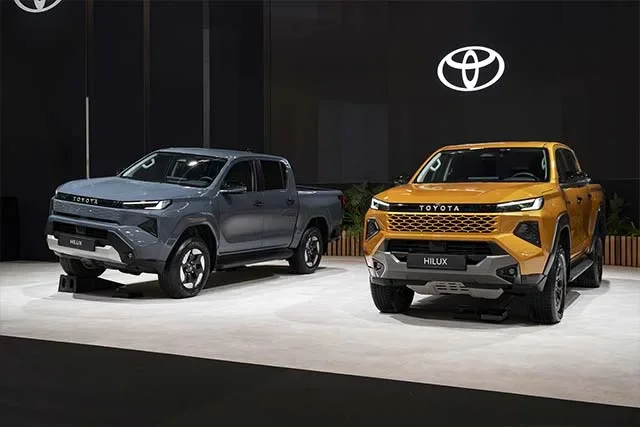 الكشف عن شاحنة 2026 Toyota Hilux EV: قوة كهربائية بالكامل إلى جانب محرك ديزل هجين جديد
