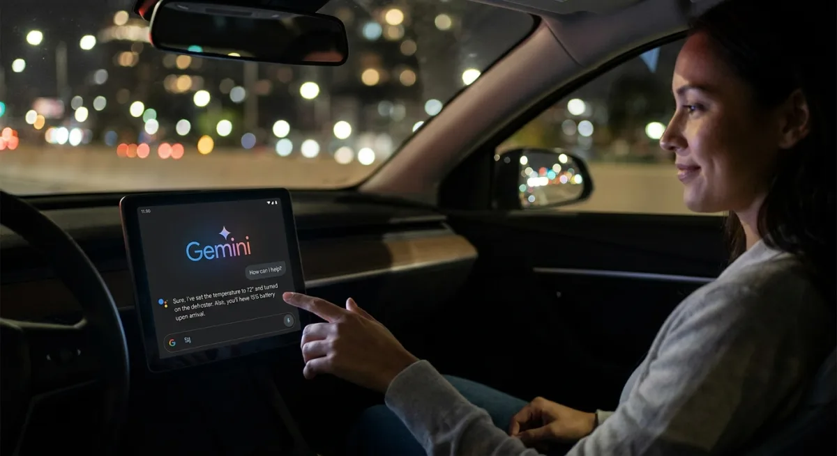 ترقية تجربة القيادة: كيفية استخدام الذكاء الاصطناعي Gemini في السيارات المزودة بنظام Google المدمج