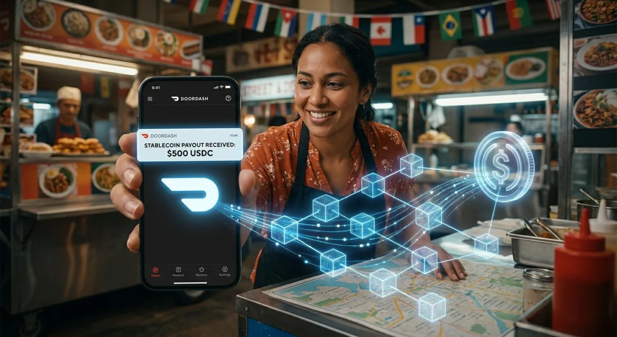 لماذا تتخلى DoorDash عن البنوك التقليدية لصالح مدفوعات العملات المستقرة؟