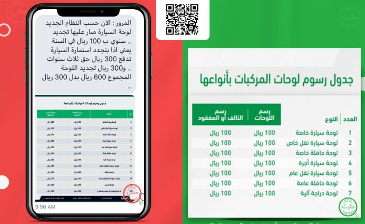 رسمياً . . نفي ما يتداول عن نظام جديد لرسوم لوحات السيارات بالسعودية
