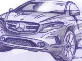 مرسيدس – بنز تنشر اسكتشات تصميمية لسيارتها المنتظرة GLA