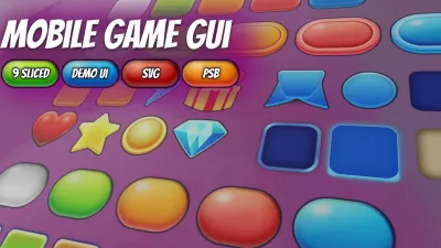 إطلاق حزمة 2D Mobile Game GUI Pack لمطوري ألعاب الهواتف عبر متجر Unity