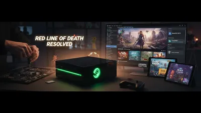 شركة Valve تعالج مشكلة 'خط الموت الأحمر' في أجهزة Steam Machines وسط تحديثات ضخمة