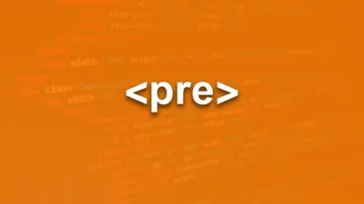 العنصر pre