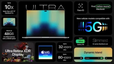حاسوب MacBook Ultra: أول جهاز Mac بشاشة OLED تعمل باللمس قادم قريباً