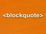 العنصر blockquote