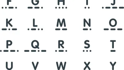 جدول شفرة مورس Morse Code Table