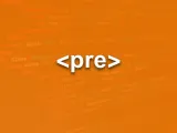 العنصر pre