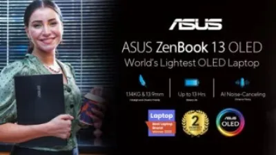 الآن في الأسواق أخف لابتوب في العالم ASUS ZenBook 13 OLED