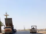 سفلتة شوارع مدينة الحليفة السفلي وتحذير من عاصفة ترابية بالمدينة