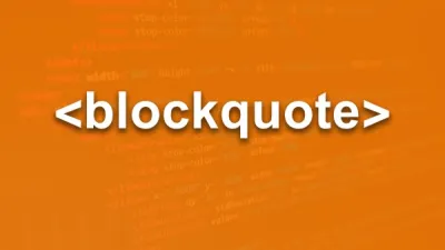 العنصر blockquote