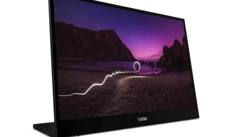 شاشة Lenovo L16a Mobile Monitor تنقل تجربة العرض المزدوج إلى حقائب السفر