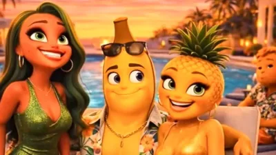 دراما الفواكه بالذكاء الاصطناعي على TikTok تثير ضجة واسعة عبر سلسلة Fruit Love Island