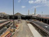 صور لتنفيذ نفق تقاطع طريق خالد بن الوليد وعاصفة ترابية بطريق المفرق جدة