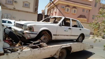 رفع 500 سيارة تالفة في جدة وازالة سيارات في نجران