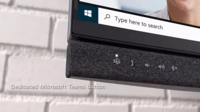 تحتوي شاشات Dell الجديدة على زر Microsoft Teams مخصص